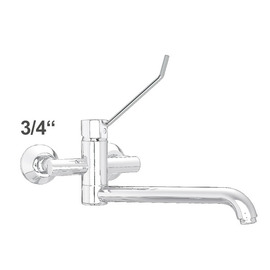 Wall mounted battery zaya 3/4" outreach 400 mm | lever round bent product photo