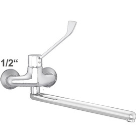 Wall mounted battery GASTRO 1/2" outreach 450 mm | long lever product photo