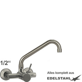 Wall mounted battery Master 1/2" outreach 250 mm C-spout angled product photo
