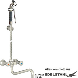 multi-purpose cleaning kit vaxia two-handle mixer tap wall-mounted | hose length 1200 mm product photo