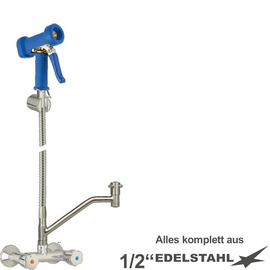 multi-purpose cleaning kit xaria two-handle mixer tap wall-mounted shower blue | hose length 1200 mm product photo