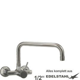 Wall mounted battery Master 1/2" outreach 300 mm C-spout straight product photo