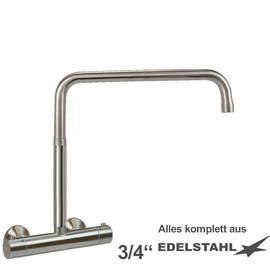 Wall mounted battery ETHERM 3/4" outreach 400 mm high C-spout straight product photo