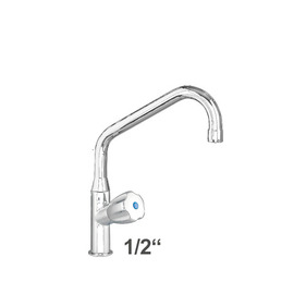 pillar valve GASTRO 1/2" outreach 250 mm C-spout angled product photo