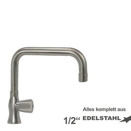 pillar valve clarix 1/2" outreach 250 mm C-spout straight product photo