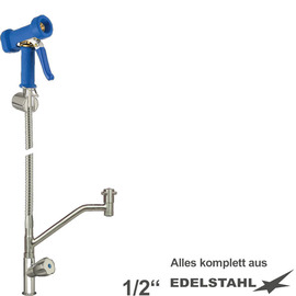 multi-purpose cleaning kit xaria valve standing fitting shower blue | hose length 800 mm product photo