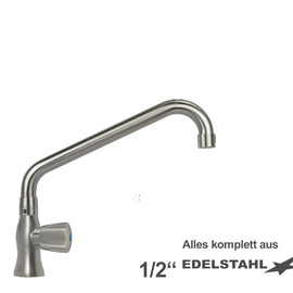 pillar valve clarix 1/2" outreach 300 mm C-spout angled product photo