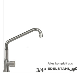 pillar valve clarix 3/4" outreach 300 mm raised C-spout slanted product photo