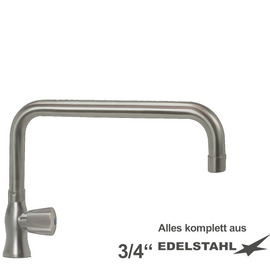 pillar valve clarix 3/4" outreach 350 mm | 3-edge metal handle product photo
