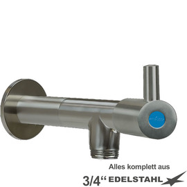 wall valve 1/2" clamix valve direction 3/4" | lever round short | wall extension L 80 mm product photo