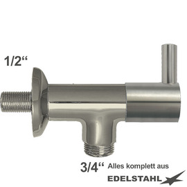 wall valve 1/2" clamix valve direction 3/4" | lever round short product photo  S