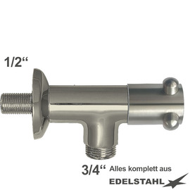 wall valve 1/2" clasix valve direction 3/4" | 4-wing handle product photo