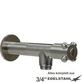 wall valve 3/4" clasix valve direction 3/4" | 4-wing handle | wall extension L 80 mm product photo