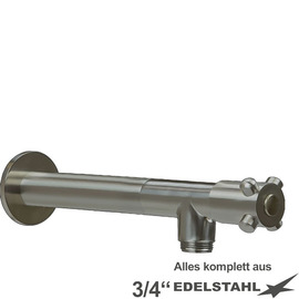 wall valve 3/4" clasix valve direction 3/4" | 4-wing handle | wall extension L 210 mm product photo