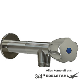 wall valve 3/4" clarix valve direction 3/4" | wall extension L 80 mm | hexagonal grip product photo