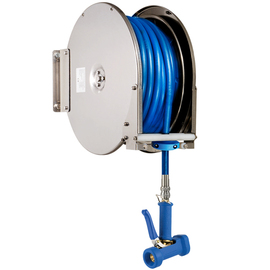hose rewinder Power Reel 1/2" with dairy steam rubber hose 15 m product photo