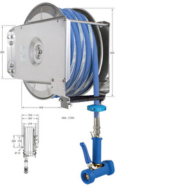 hose rewinder with drinking water hose • hose length 25 m product photo  S