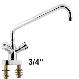 two-hole block mixer two-handle mixer tap two-hole | discharge height 290 mm outreach 250 mm product photo
