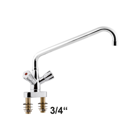two-hole block mixer two-handle mixer tap two-hole | discharge height 290 mm outreach 300 mm product photo