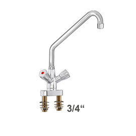 block battery standing fitting swivel spout outreach 300 mm product photo