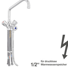 bar faucet fresh 1/2" | pressureless H 290 mm | two-handle mixer tap outreach 200 mm product photo