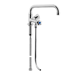 sink table stand pipe 1/2" H 140 mm outreach 200 mm | discharge height 60 mm | 1 valve at the front product photo