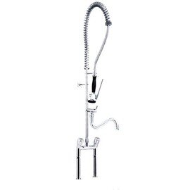 rinse sink mixer 1/2" discharge height 450 mm  H 1450 mm outreach 400 mm (shower) product photo