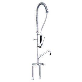 rinse sink mixer 1/2" discharge height 500 mm  H 1450 mm outreach 400 mm (shower) product photo