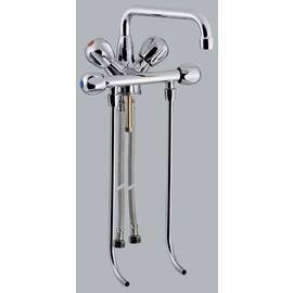 sink pillar mixer GASTRO 1/2" standing fitting outreach 200 mm A hole | 2 valves at the front product photo