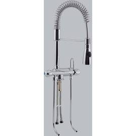 sink pillar mixer  | 2 valves at the front 1/2" outreach 210 mm discharge height 100 mm product photo