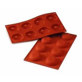 baking mould GN 1/3  • round | 8-cavity | mould size Ø 60 x 20 mm  L 300 mm  B 175 mm product photo