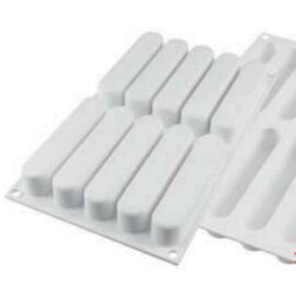 silicone baking mould  • Eclair | 10-cavity | mould size L 125 x H 25 mm product photo