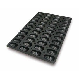 baking mould baker's standard  • Madeleine cake | 44-cavity | mould size 77 x 45 x H 18 mm  L 600 mm  B 400 mm product photo