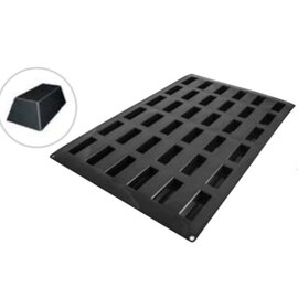 silicone baking mould baker's standard  • rectangle | 36-cavity | mould size L 70 x H 26 mm  L 600 mm  B 400 mm product photo