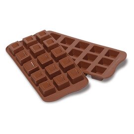 chocolate mould  • square | 15-cavity | mould size 26 x 26 x h 18 mm  L 210 mm  B 105 mm product photo