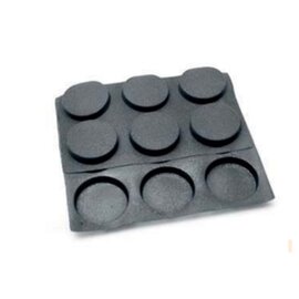 baking mould baker's standard  • hamburger | 15-cavity | mould size Ø 104 x H 20 mm  L 600 mm  B 400 mm product photo