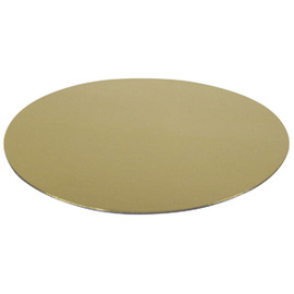 cake paper tray paperboard golden Ø 390 mm  H 25 mm product photo