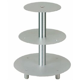 multi-tiered cake stand aluminium | 3 shelves  H 380 mm product photo