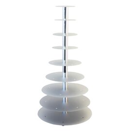 multi-tiered cake stand aluminium | 9 shelves product photo
