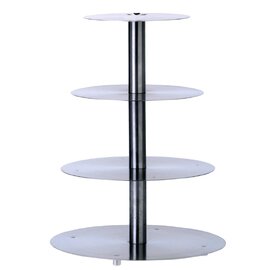 multi-tiered cake stand stainless steel | 4 shelves  H 540 mm product photo