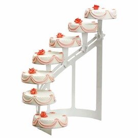 multi-tiered cake stand stairs steel white | 7 shelves  H 750 mm product photo