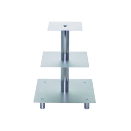 multi-tiered cake stand aluminium | 3 levels  x 280 mm product photo