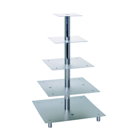 multi-tiered cake stand aluminium | 5 levels  H 710 mm product photo
