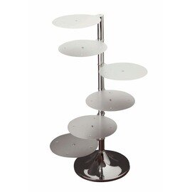 multi-tiered cake stand aluminium | 6 shelves product photo