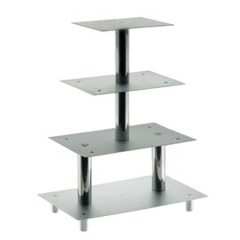 multi-tiered cake stand aluminium | 4 shelves | 355 mm  x 235 mm product photo