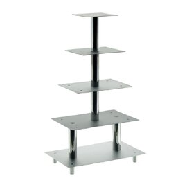multi-tiered cake stand aluminium | 5 shelves product photo