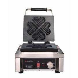 waffle iron 4 HEARTS electro | waffle size 4 x 100 mm | 230 volts product photo