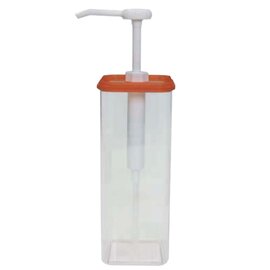 dosing dispenser transparent orange 2 ltr  | handling per push button product photo