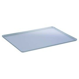 display tray|bar counter tray aluminium silver coloured  L 600 mm  B 400 mm  H 20 mm product photo