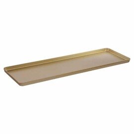 display tray|bar counter tray aluminium champagne coloured  L 600 mm  B 400 mm  H 10 mm product photo